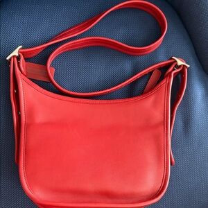 Coach Vibrant Red Crossbody Bag VGUC no callouts